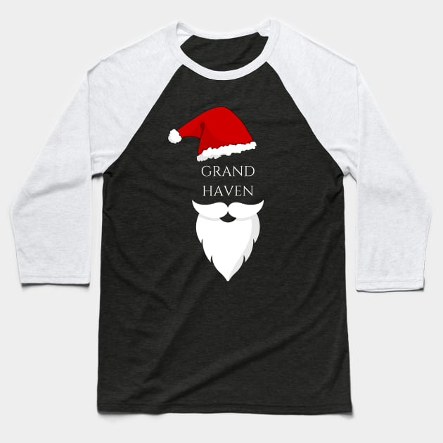 Grand Haven Santa Shirt T-Shirt Baseball T-Shirt by onestarguitar